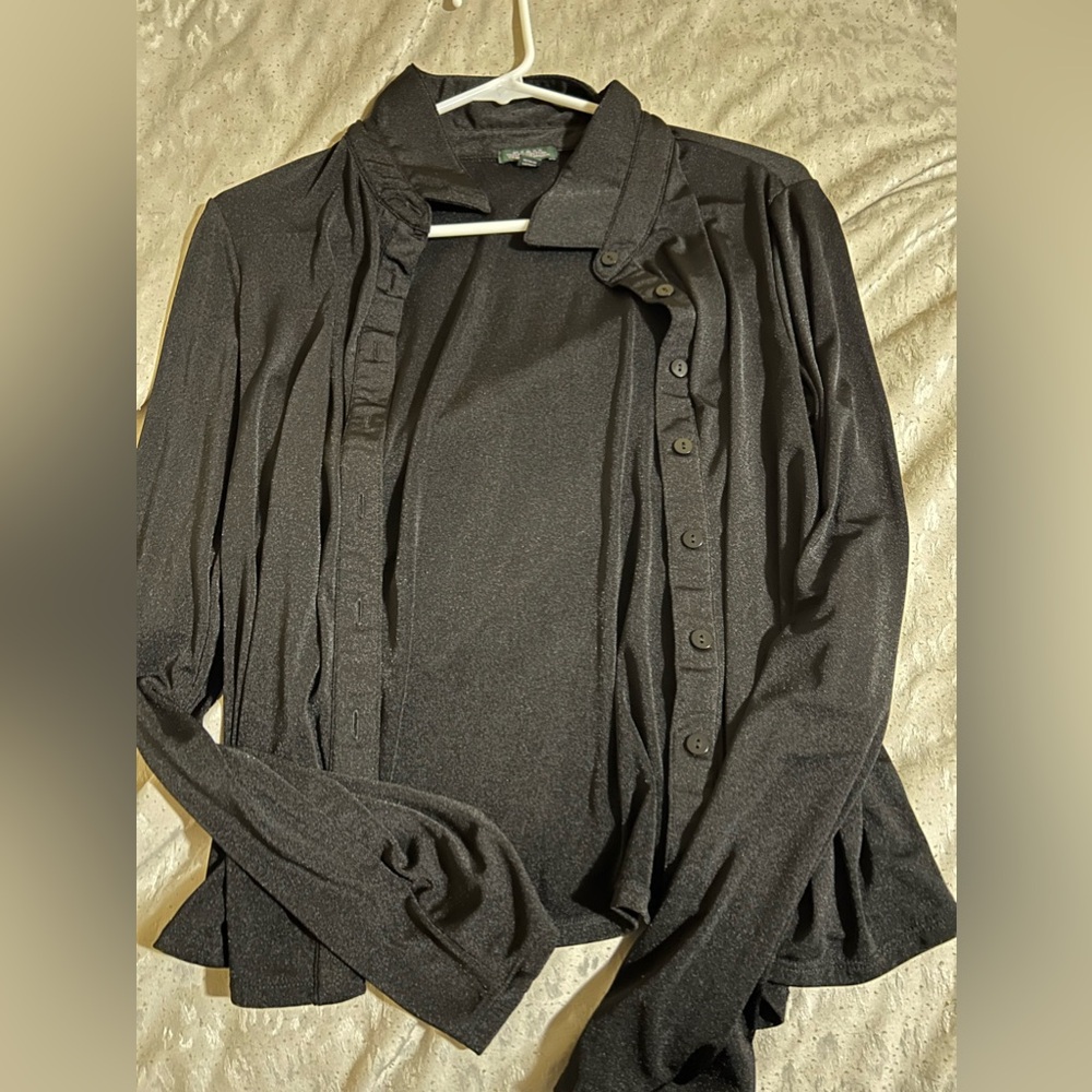 Black button up